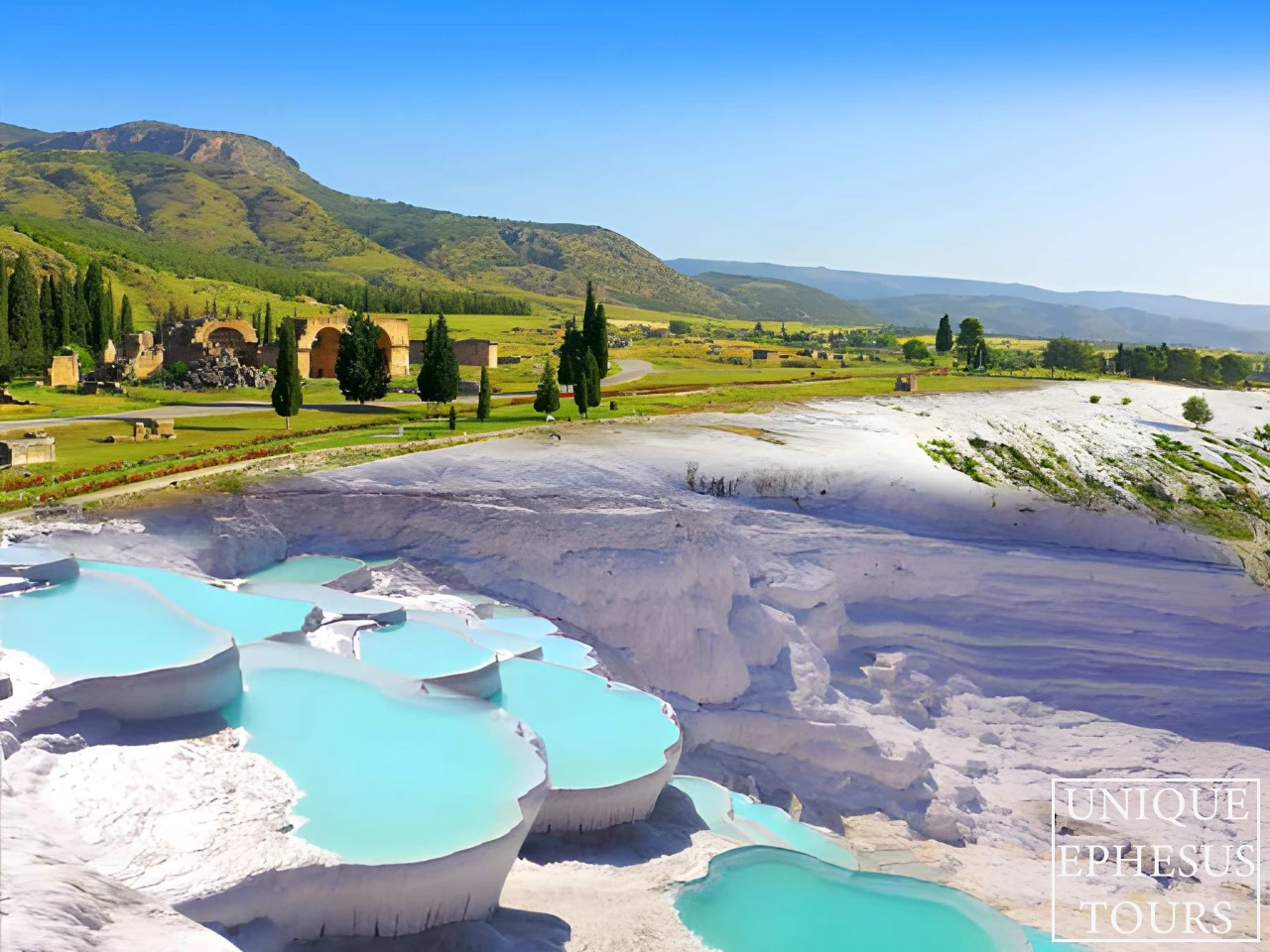 Pamukkale-Travertines-Denizli-Turkey